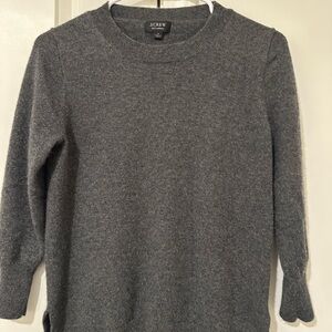 J. Crew Charcoal Knit Pullover